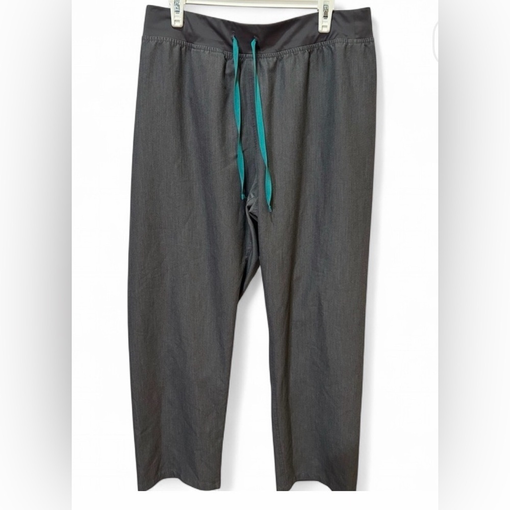 Figs Technical Collection Gray with Teal Drawstrings XL - Picture 1 of 5